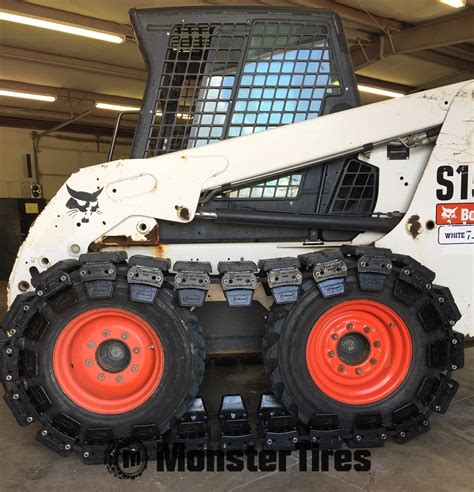 over the tire skid steer tracks|skid steer track over wheels.